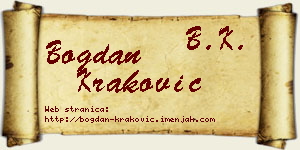 Bogdan Kraković vizit kartica